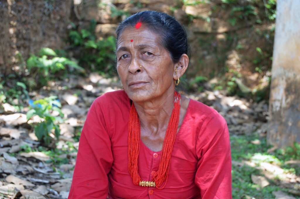 Badu is a 82-year-old survivor of the earthquake in Nepal.