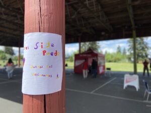 sign on telephone pole