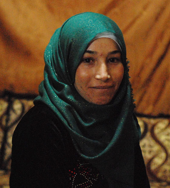 Maha, a Syria refugee and a community health worker, teaches those in her community about illnesses and prevention