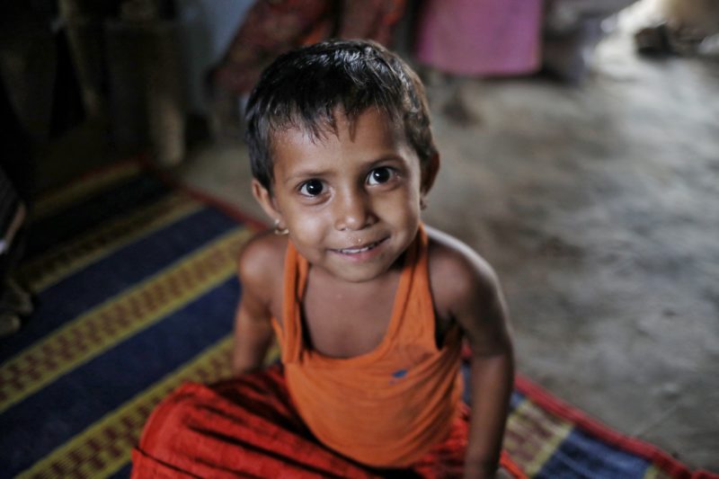 Somira, a Rohingya refugee, received medical care for a respiratory infection