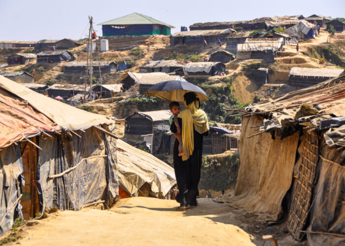 After escaping violence, Rohingya refugees now must adjust to the difficult and crowded conditions of refugee camps in Bangladesh.