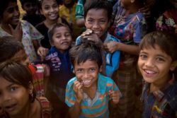 Rohingya refugee kids by Medical Teams Clinic in Bangladesh, 2018
