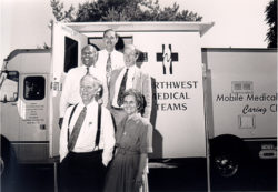 Ron Post and staff launched the first Mobile Clinic, 1989