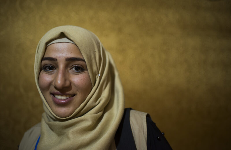Shaza, a Syrian refugee living in Lebanon