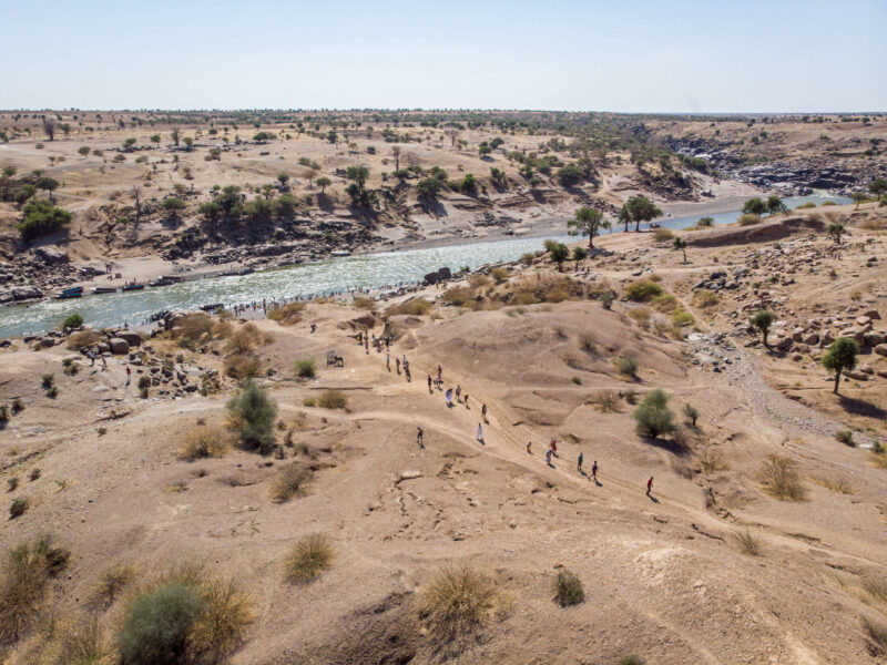Tigray Refugees walk across border to Sudan