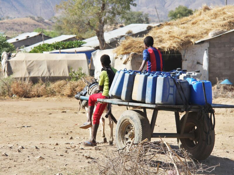 Tigrayan refugees at the Hitsats camp in the Amhara province in Ethiopia.