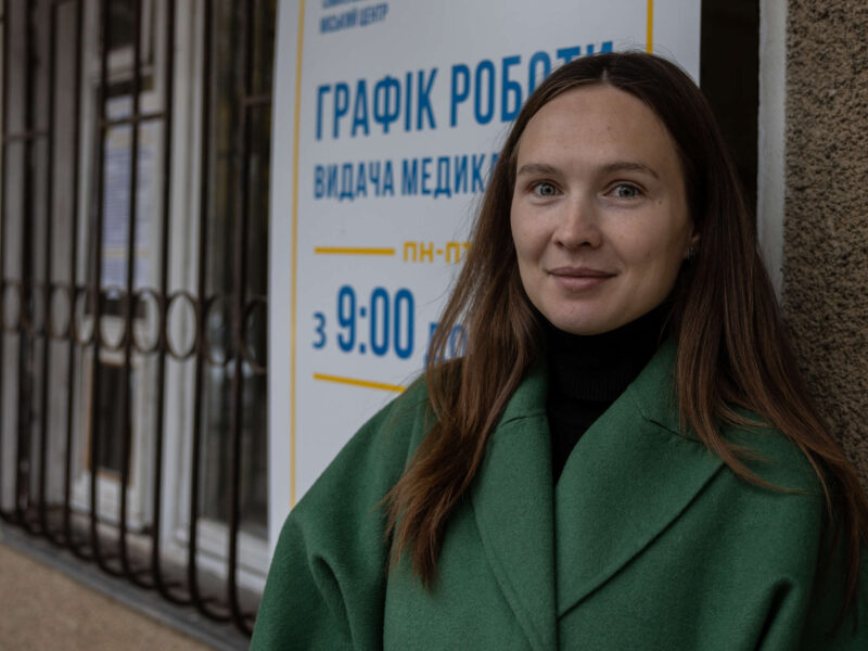 Aliona Kotelna, 31, pharmacist, has been volunteering at Medical Teams pharmacy in Izmail since March 2022