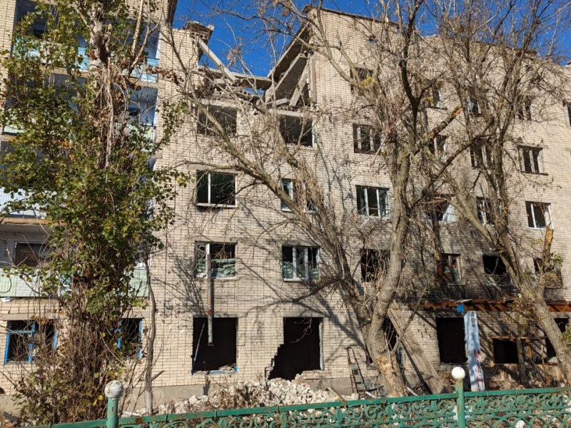 Arkhanhelske Hospital destruction, 2022