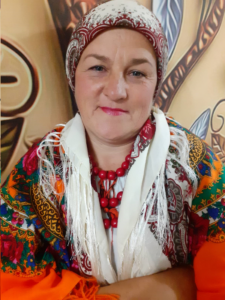 Ukrainian woman in traditional dress