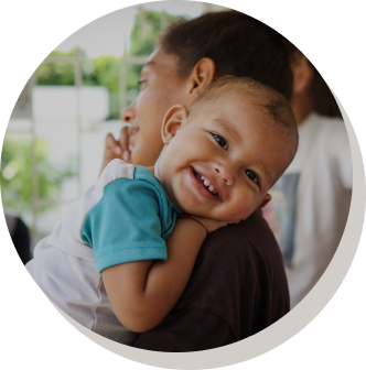 Colombia, Baby Isaac cuddles his mother