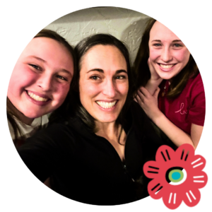 Portrait of Country Christenson, Medical Teams Brand Manager and her daughters. 