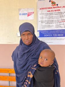 Portrait of Keh Ibrahim Ismael and her son. 