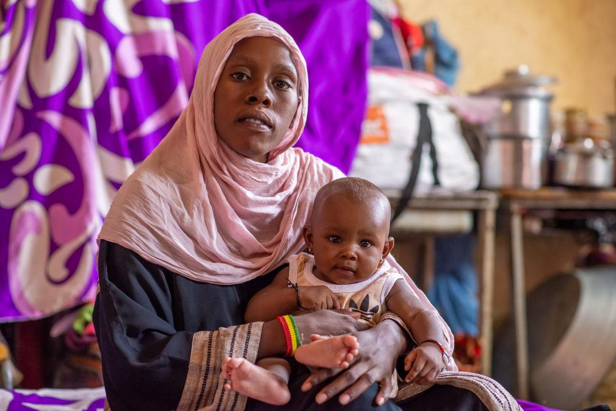 Baby Jackline and mother Katrinas