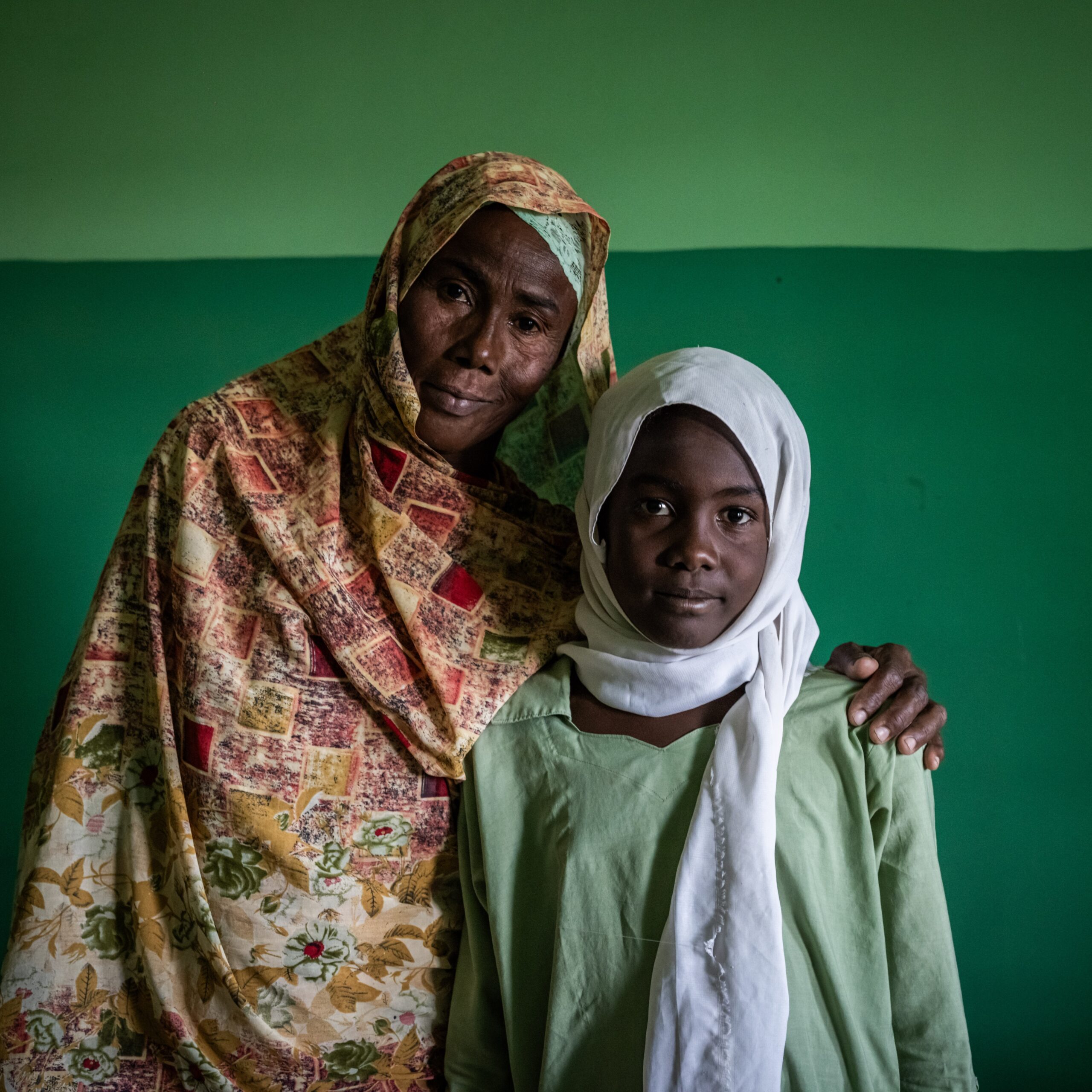 Patients await treatment in a Medical Teams clinic in Khartoum state.