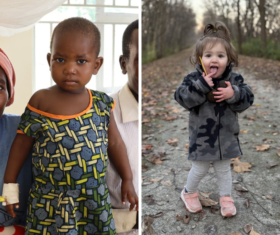 Kevine (L) and Josie (R). “In another life, these children might have played together.” 