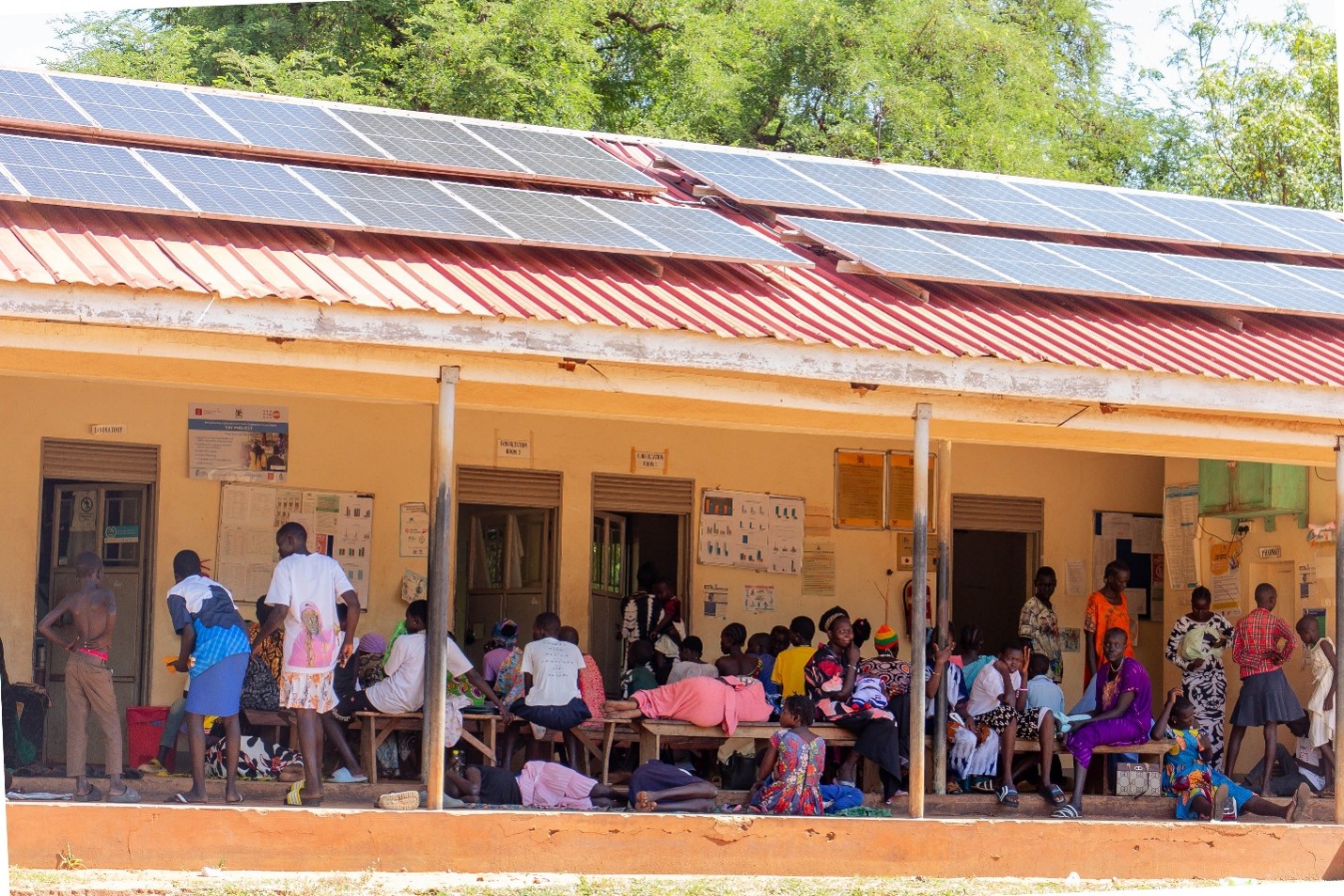 Mothers wait to be seen at Nyumanzi Health Centre III